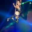 Kasia Florczuk on dance trapeze at the premiere show 